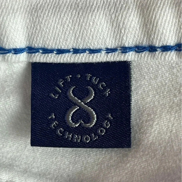 NYDJ White Ankle Embroidered Women’s Jeans Lift & Tuck Technology Size 6 - Picture 8 of 13